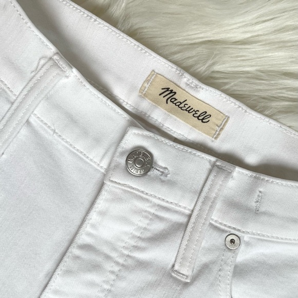 Madewell 9” High Rise Skinny White Jeans - Picture 12 of 15